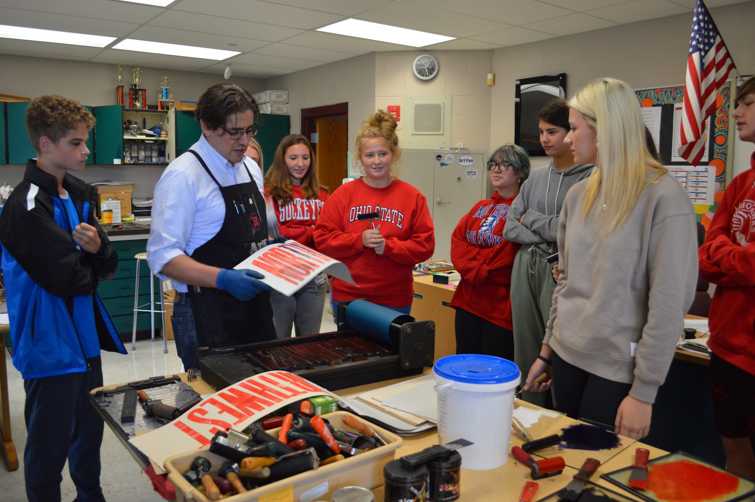 Darren Baker with NW Students_2022